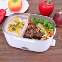 Electric Heating Lunch Box for Car and Home Stainless Steel Two-in-One Lunch Bento Box