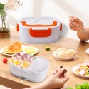 Electric Heating Lunch Box for Car and Home Stainless Steel Two-in-One Lunch Bento Box