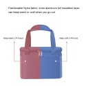 Thermal Insulated Lunch Bag Portable Thermal Insulation Bag Reusable Nylon Lunch Box Organizer Leakproof Meal Prep Lunch Tote Bag Cooler Bag With Zipper for Women Men Work School Picnic Hiking Beach