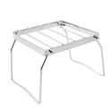 Outdoor Pot Rack Stainless Steel Grill Camping Folding Light Campfire Picnic BBQ Backpacking Fishing Hiking