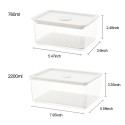 Crisper Transparent Fresh Keeping Box Storage Containers Refrigerator Fresh Produce Stackable Pantry Bin Fresh Produce Saver Storage Containers Draining Crisper with Vent Hole