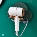 Hair Dryer Holder Foldable Wall Mounted Hair Dryer Hanging Rack Hair Dryer Organizer Hair Styling Storage Organizer for Bathroom Barbershop Washroom