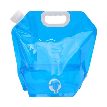 Water Storage Bag Foldable Bag 10L Large Capacity with Valve Food Grade Portable No Leakage for Camping Hiking Outdoors