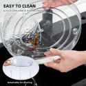 Rotating Organizer Transparent Double Layer 360° Rotatable Kitchen Seasonings Rack Makeup Holder Lazy Susan Turntable