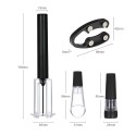 4pcs/set Wine Bottle Opener Set Air Pressure Wine Bottle Opener 4 Piece Gift Set with Corkscrew Remover & Foil Cutter & Pourer & Wine Stopper House Warming Gift