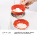 Microwave Boiled Egg Cups Microwave Egg Cooker Maker 2 Egg Poaching Cups Egg Boiler Mold Bowl for Kitchen Cooking Cookware Baking Tools