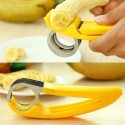 Banana Slicer Stainless Steel Fruit Salad Cutter Kitchen Tools for Cucumber Sausage Banana