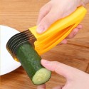 Banana Slicer Stainless Steel Fruit Salad Cutter Kitchen Tools for Cucumber Sausage Banana