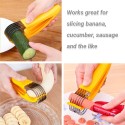 Banana Slicer Stainless Steel Fruit Salad Cutter Kitchen Tools for Cucumber Sausage Banana