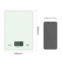 Food Scale Digital Kitchen Scale 1g/0.01oz Precise Graduation Weight Grams Ounces Tempered Glass for Baking Cooking