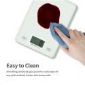 Food Scale Digital Kitchen Scale 1g/0.01oz Precise Graduation Weight Grams Ounces Tempered Glass for Baking Cooking