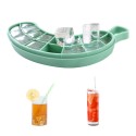 2 Pcs Ice Cube Molds Ice Tray with Lid Square Ice Cube Trays Silicone for Ice Cream Whiskey Chocolate Reusable