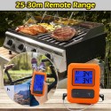 Wireless Digital Meat Thermometer for Grilling Smoker BBQ Grill Oven Thermometer with Dual Probe Kitchen Cooking Food Thermometer