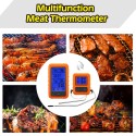 Wireless Digital Meat Thermometer for Grilling Smoker BBQ Grill Oven Thermometer with Dual Probe Kitchen Cooking Food Thermometer