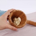 Mortar and Pestle Set Big Manual  Garlic Spices Large Mortar Pestle Pepper Minced Tool Durable Lightweight Garlic Mills Mixing Pot Herb Pepper Grinder