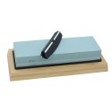 400/1000 3000/80000 Grit White Corundum Double-sided Whetstone with Leather Strop White Stone Correction Angel Guide