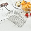 Mini French Fries Basket Chips French Fry Basket Holder Fried Food Table Serving Mini French Fry Chips Baskets Net for Chips French Fry Chicken Nuggets