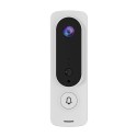 Wireless Video Doorbell 720P Visual Real-time Intercom Wi-Fi Video Bell PIR Detection Night Vision 2-Way Talk Home Security Camera with 166° Viewing Angle Smart Door Bell