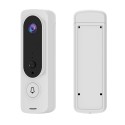 Wireless Video Doorbell 720P Visual Real-time Intercom Wi-Fi Video Bell PIR Detection Night Vision 2-Way Talk Home Security Camera with 166° Viewing Angle Smart Door Bell