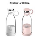 Portable Mini Fast Blender 350ml Juicer Cup with Wireless Charging 4 Blades for Smoothie Milkshake Juice Baby Food