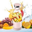 Portable Mini Fast Blender 350ml Juicer Cup with Wireless Charging 4 Blades for Smoothie Milkshake Juice Baby Food