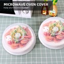 Microwave Oven Splash Guard 2 Pcs Microwave Cover 23*5.5cm / 9.1*2.2in Large Microwave Plate Cover for Food Microwave Hood with Adjustable Steam Valves