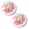 Microwave Oven Splash Guard 2 Pcs Microwave Cover 23*5.5cm / 9.1*2.2in Large Microwave Plate Cover for Food Microwave Hood with Adjustable Steam Valves