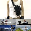 Men’s Crossbody Bag Storage Bag Waterproof Left Right Shoulder Backpack Chest Bag Messenger Bag Cycling Hiking