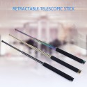 Retractable Telescopic Stick Portable Personal Defense Tool Baton Handheld Three-section Expansion Rod for Outdoor Survival Camping