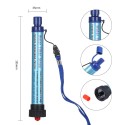 Outdoor Water Filter Straw Water Purifier Filtration System Bottom Thread Ultrafiltration Film Design for Emergency Camping Traveling Backpacking Hiking Cycling Fishing Portable