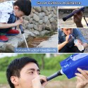 Outdoor Water Filter Straw Water Purifier Filtration System Bottom Thread Ultrafiltration Film Design for Emergency Camping Traveling Backpacking Hiking Cycling Fishing Portable