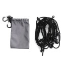 Outdoor 5 Meters Hanging Rope with Hooks Multipurpose Camping Clothes Line for Camping Hiking