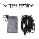 Outdoor 5 Meters Hanging Rope with Hooks Multipurpose Camping Clothes Line for Camping Hiking