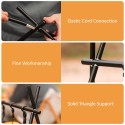 Outdoor Camping Solid Rack Multi Functional Cookware Rack Folding Aluminum Alloy Hanging Rack with 10 Hooks Portable Camping Accessory