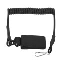 Adjustable Tactical Spring Pistol Lanyard Coiled Wire Secure Sling Strap Outdoor Combat Gear