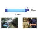 Outdoor Water Filter Straw Set Dual Filter Water Purifier Portable Filtration Survival Gear Kit with Water Bag Backwashr Extension Tube for Outdoor Camping Travel Hiking Backpacking Fishing