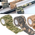 Waterproof Roll Camo Stealth Tape Outdoor Hunting Tape Camouflage Self-adhesive Non-woven Fabric Bandage Tapes Cloths