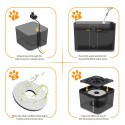 2.5L Automatic Pet Water Fountain Silent Drinking Electric Water Dispenser Feeder Bowl with LED Light for Cats Dogs Multiple Pets