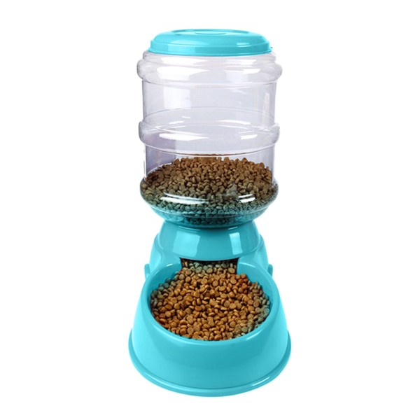 Automatic Pet Water Food Dispenser 3.8L Large Capacity Self-Dispensing Gravity Pet Feeder Waterer Cat Dog Feeding Bowl Drinking Water/Automatic Feeding Pet Supplies 1#