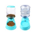 Automatic Pet Water Food Dispenser 3.8L Large Capacity Self-Dispensing Gravity Pet Feeder Waterer Cat Dog Feeding Bowl Drinking Water/Automatic Feeding Pet Supplies 1#