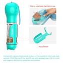 Dog Water Bottle for Walking Portable Pet Travel Water Dispenser Multi-Functional Water Cup Food Box with Poop Shovel