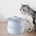 1.8L Cat Water Fountain with Night Night Auto Power Off Pet Fountain Drinking Pet Slow Water Feeders Foldable Pet Water Dispenser Bowl with Activated Carbon Filter for Pet Cat Dog