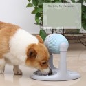 Pet Slow Feeder, Slow Feeder Toys for Dog and Cat Interactive IQ Training, Treat Boredom Health Diet Food Dispenser and Adjustable Height for Dogs and Cats Blue