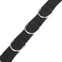 Adjustable Dog Grooming Belly Strap D-rings Bathing Band Free Size Pet Traction Belt (Black)