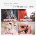 Professional Pet Dog Nail Clipper with Lock Grooming Scissors Clippers for Animals Cats Size S