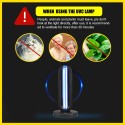 38W UVC LED Lamp with Remote Controller 360 Degrees Three Timing for Purify Hotel Household Home Office Living Room