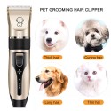 Pet Grooming Hair Clipper Hair Cutter Low Noise Dog Cat Rabbit Hair Trimmer Cutter Baby Hair Clipper USB Rechargeable Shavers Electrical Pet Professional Grooming Machine Tool