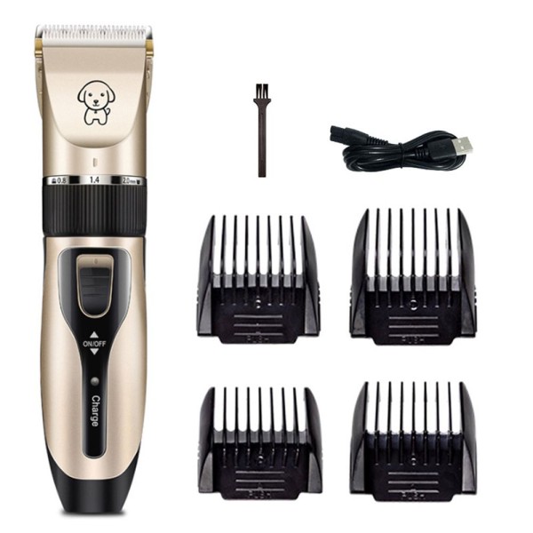Pet Grooming Hair Clipper Hair Cutter Low Noise Dog Cat Rabbit Hair Trimmer Cutter Baby Hair Clipper USB Rechargeable Shavers Electrical Pet Professional Grooming Machine Tool