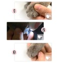 Pet Nail Clippers Dog Cat Nail Clippers with LED Light Professional Nail Trimmers Claw Trimmer