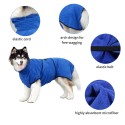 Dog Bathrobe Towel Pet Cat Bathrobe Towel Dog Pajama Pet Pajama Dog Cat Drying Coat Microfiber Fast Drying Super Absorbent M Size